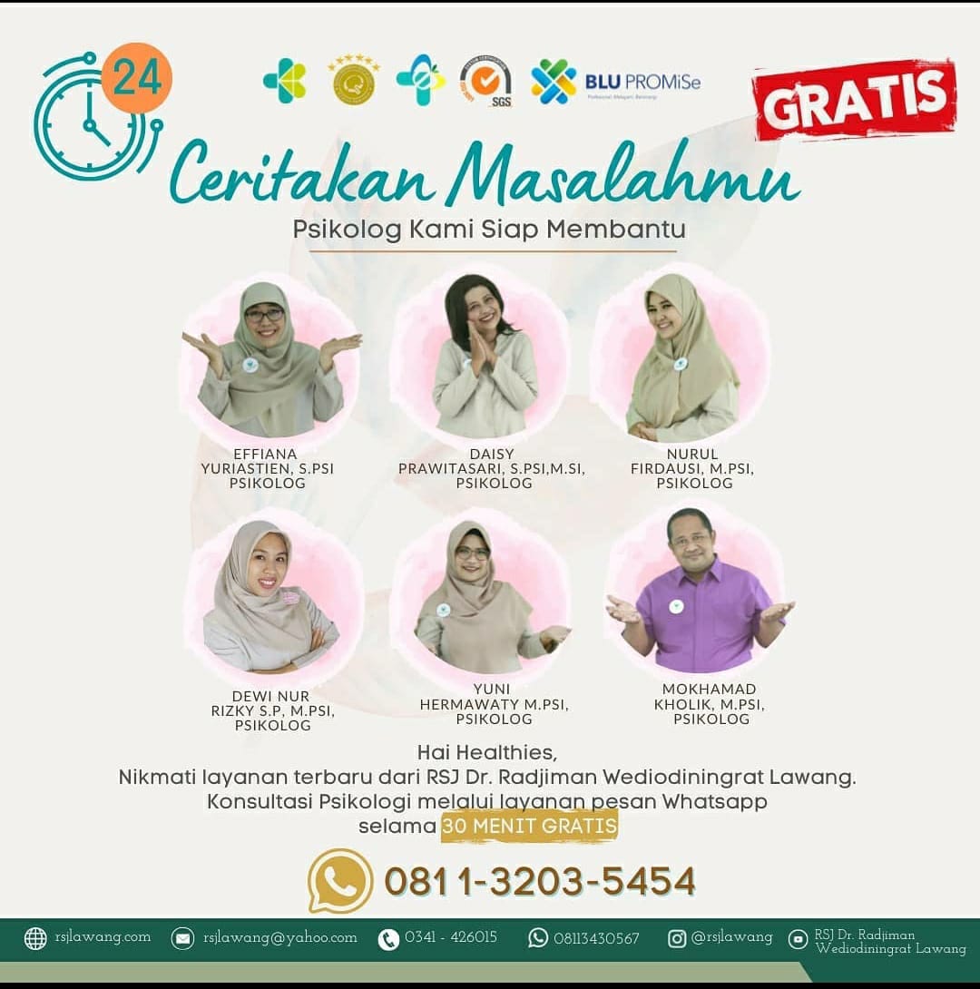 KONSULTASI PSIKOLOGI MELALUI WHATSAPP SELAMA 30 MENIT GRATIS